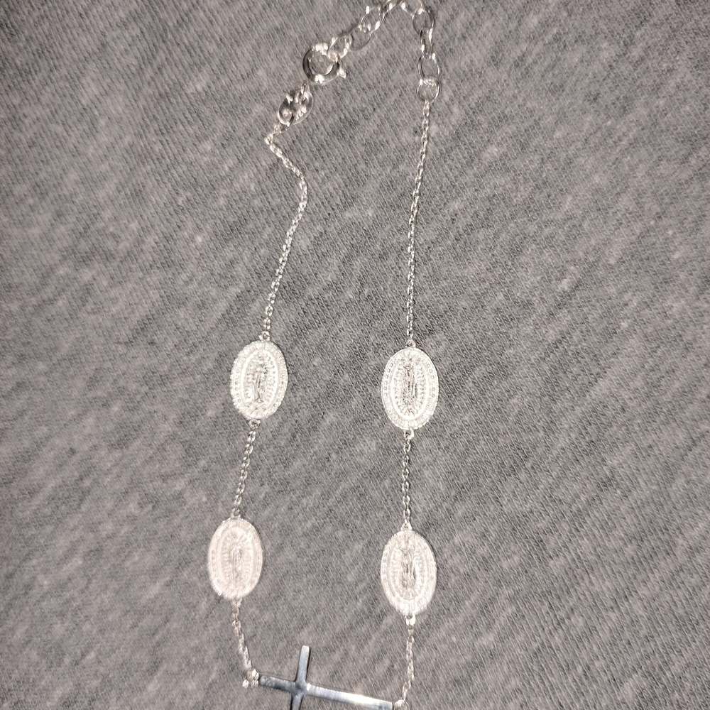 .925 Cross and Cross Bracelet Set